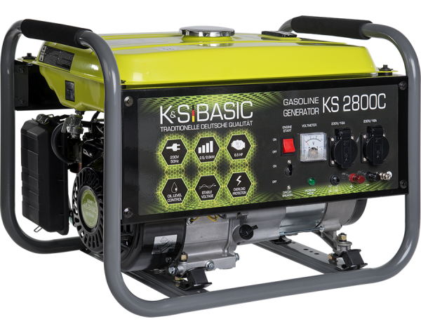 Könner&Söhnen 2800W 230V Stromerzeuger NotStrom Generator Benzin