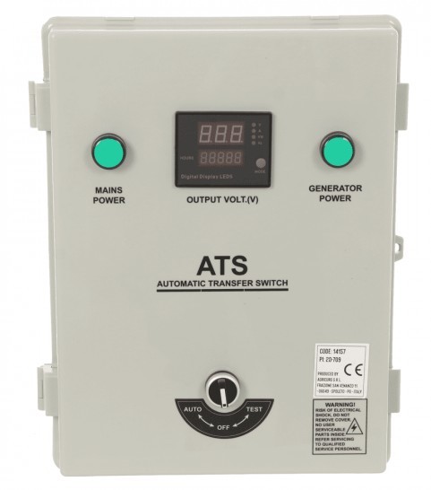 Abverkauf Sonderposten - Blackstone ATS-Box 50A-1 (Single Phase) 230V für Diesel Stromerzeuger