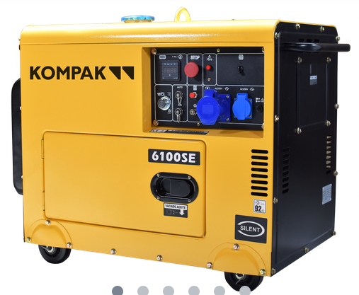 KOMPAK Silent Diesel 5500W DK6100SE Stromaggregat Leise Profi