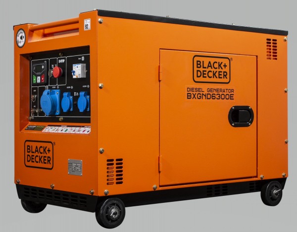 Black + Decker Stromaggregat Diesel 6300 Watt BXGND6300E 230V