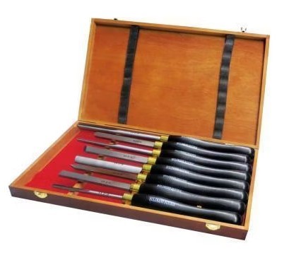 Abverkauf Sonderposten - Holzmann Qualitätsdrechseleisensatz 8-teilig H8TLGN