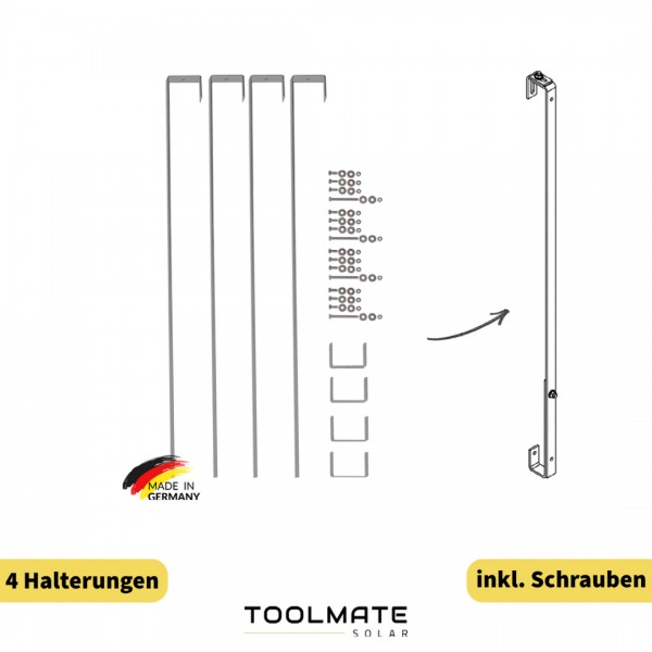 TOOLMATE Balkon- und Wandbefestigung Premium Balkonkraftwerk